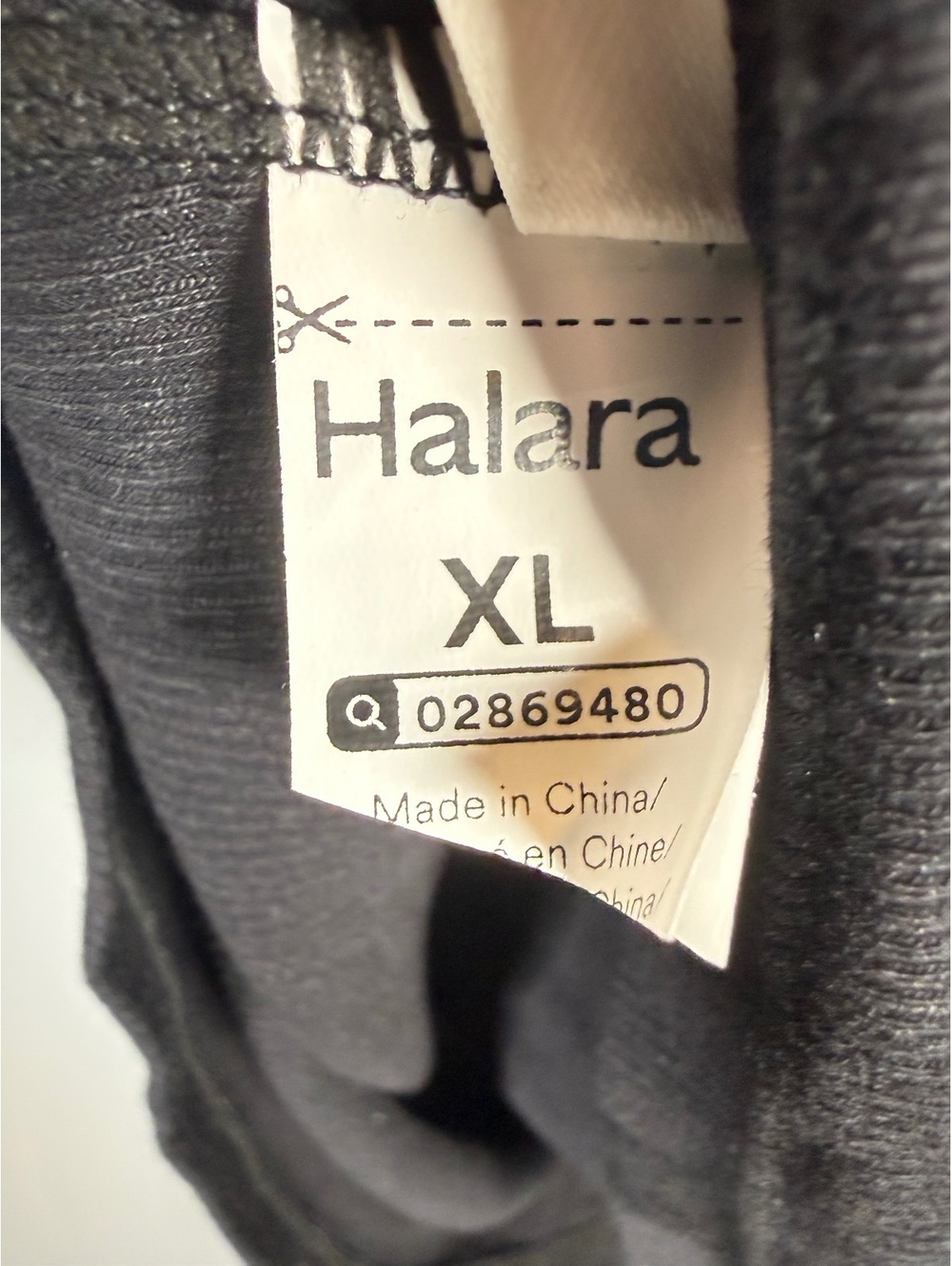 Halara Ribbed Knit Off Shoulder Long Sleeve 2-in-1 Casual Top Black Size XL - Picture 5 of 9